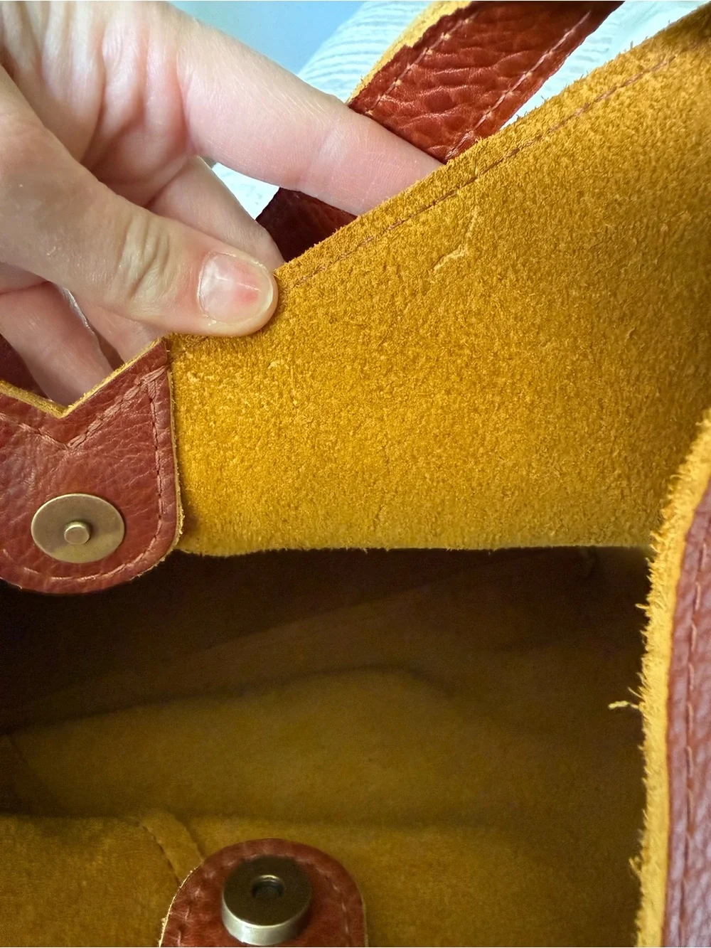 NWOT Portland Leather Goods Oversized Naomi in Sienna - Picture 5 of 7
